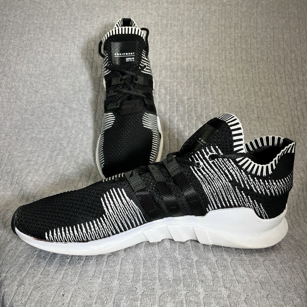 Adidas EQT Support ADV 91-16‎ Mens 13 Black White Primeknit Sneakers BY9587